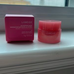 This is a berry LANEIGE lip sleeping mask mini.